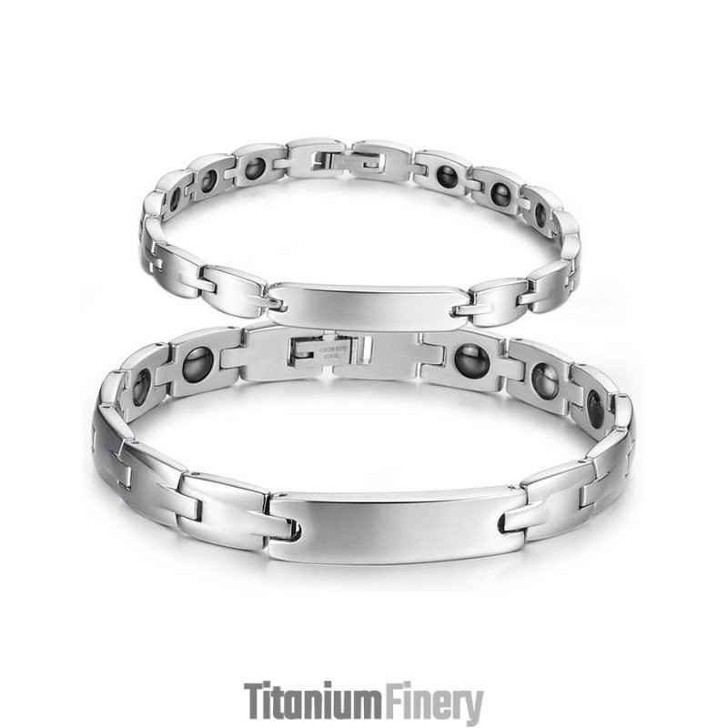 Selling Well All Over The World Health Titanium Lodestone Bracelet For Lovers