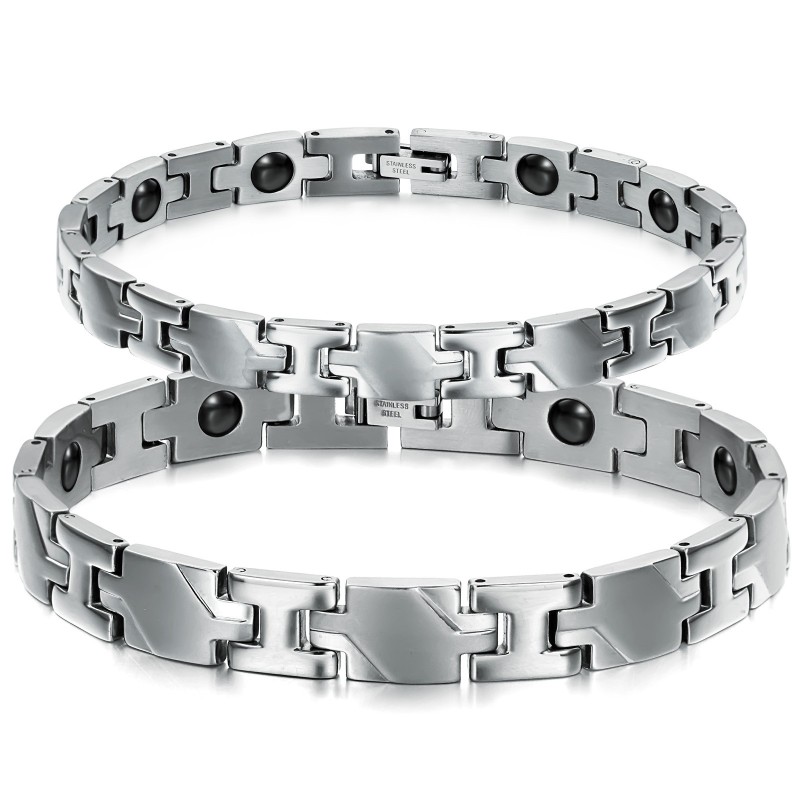 Excellent Quality Health Titanium Lodestone Bracelet For Lovers Excellent Quality Health Titanium Lodestone Bracelet For Lovers