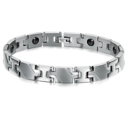 Excellent Quality Health Titanium Lodestone Bracelet For Lovers