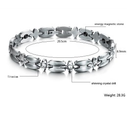 High Quality Titanium Lodestone Bracelet
