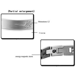 To Enjoy High Reputation At Home And Abroad Titanium Bracelet For Lovers With Diamond