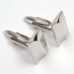 Fashion Titanium Convexity Oblong Cufflinks