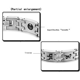 Stable Quality Male Titanium Lodestone Bracelet