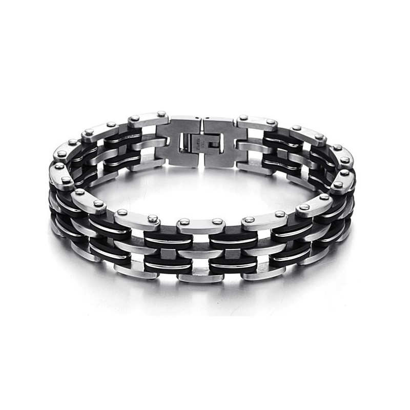 Quality And Quantity Assured Male Titanium Silicone Bracelet Quality And Quantity Assured Male Titanium Silicone Bracelet