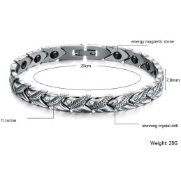 World-Wide Renown Health Titanium Lodestone Bracelet
