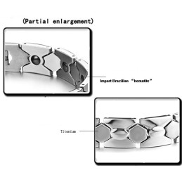 Dependable Performance Male Antifatigue Titanium Lodestone Bracelet