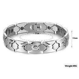 Dependable Performance Male Antifatigue Titanium Lodestone Bracelet