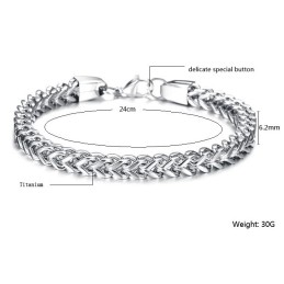 The Queen Of Quality Male Titanium Bracelet
