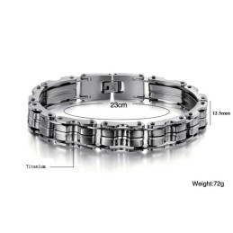 High Quality Male Classic Titanium Bracelet
