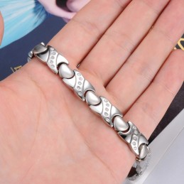 Quality And Quantity Assured Sweetheart Titanium Bracelet With Diamond