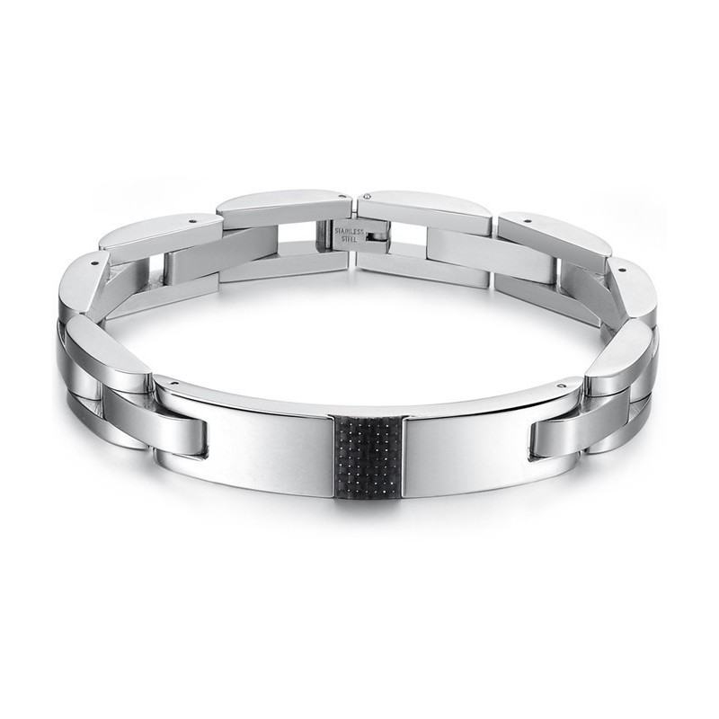 The Queen Of Quality Male Black Carbon Fiber Titanium Bracelet The Queen Of Quality Male Black Carbon Fiber Titanium Bracelet