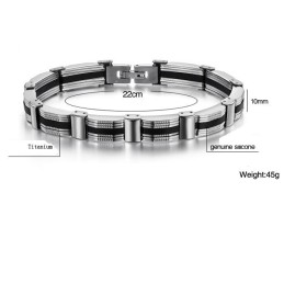 To Have A Long Story Male Titanium Bracelet