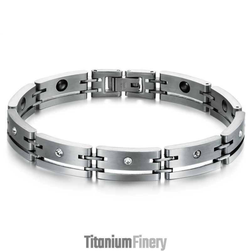 High Quality Male Titanium Lodestone Bracelet High Quality Male Titanium Lodestone Bracelet