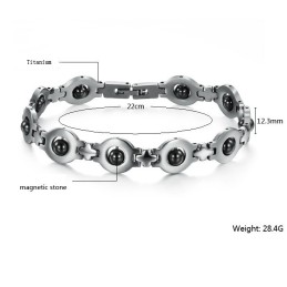 Wide Varieties Male Antifatigue Titanium Bracelet