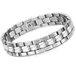 Quality And Quantity Assured Male Concise Titanium Bracelet