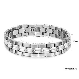Quality And Quantity Assured Male Concise Titanium Bracelet