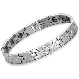 Easy To Use Antifatigue Titanium Lodestone Bracelet