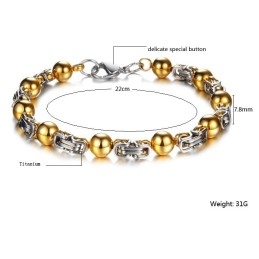 Reliable Reputation Male Titanium Bracelet