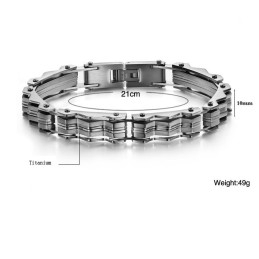 Wide Varieties Male Titanium Bracelet
