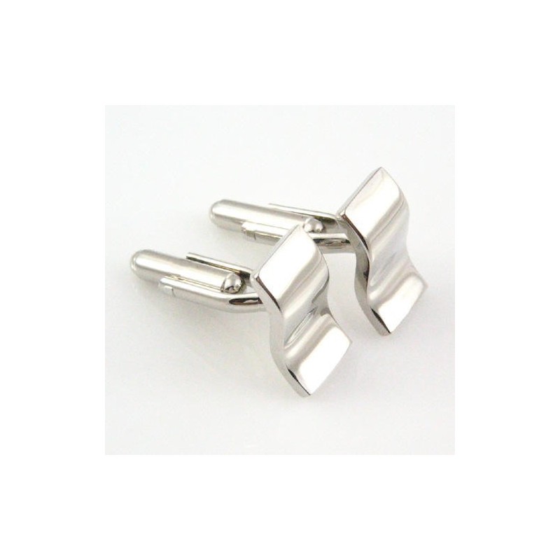 Titanium And Sigmoid Curve Cufflinks Titanium And Sigmoid Curve Cufflinks