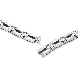 High Quality Male Cross Titanium Bracelet