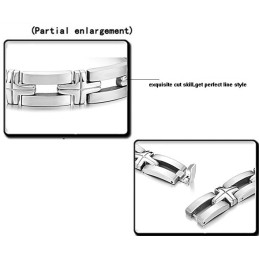 High Quality Male Cross Titanium Bracelet