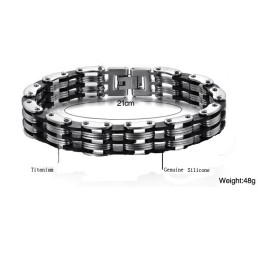 Dependable Performance Male Classic Titanium Bracelet