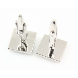 Titanium Convex Square Cufflinks