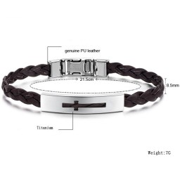 Stable Quality Female Cross Titanium Pu Bangle