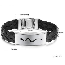 Dependable Performance Male Viper Titanium Bangle