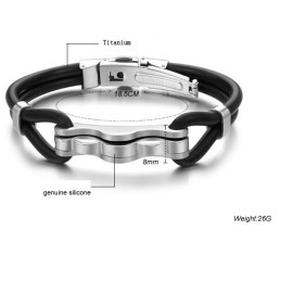 Superior Quality Titanium Silicone Bangle