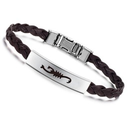 Superior Quality Female Titanium Leather Bangle