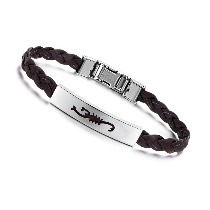 Superior Quality Female Titanium Leather Bangle Superior Quality Female Titanium Leather Bangle