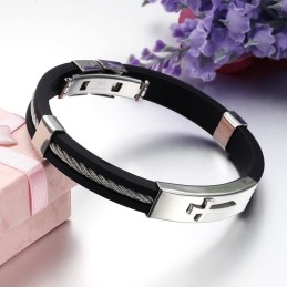 Excellent Quality Male Cross Titanium Bangle