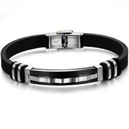 Complete In Specifications Titanium Silicone Bangle