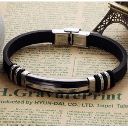 Complete In Specifications Titanium Silicone Bangle
