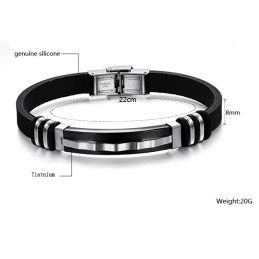 Complete In Specifications Titanium Silicone Bangle