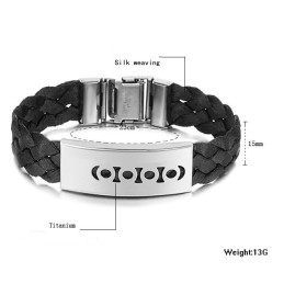 Superior Quality Black Titanium Bangle
