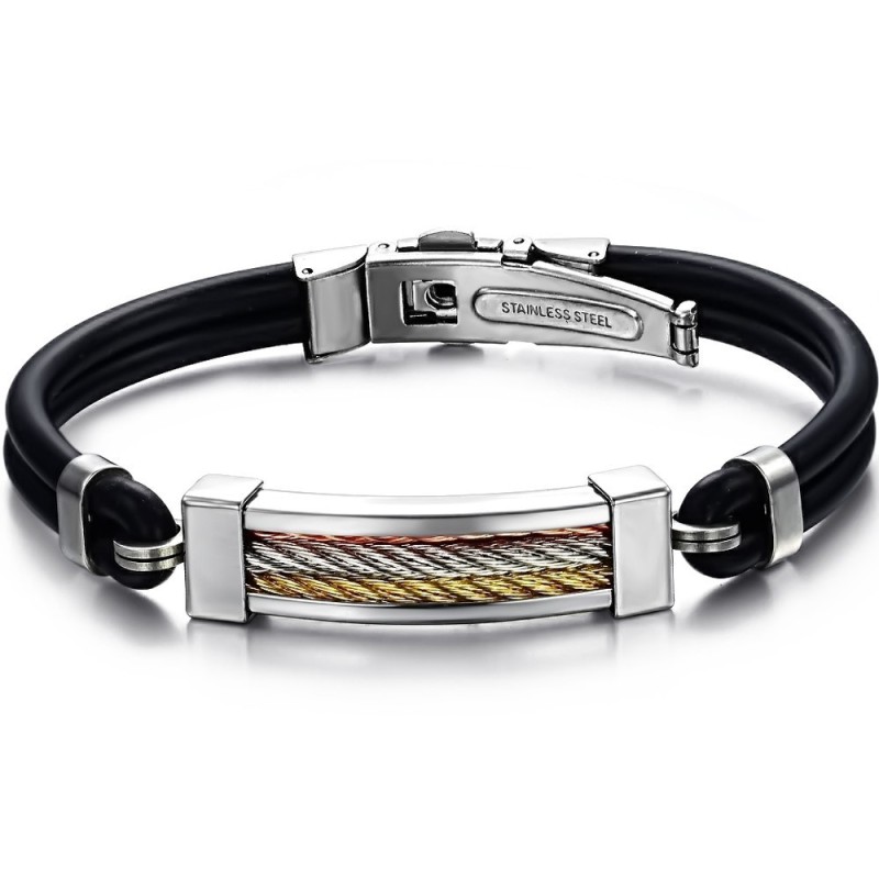 Easy To Use Titanium Silicone Bangle Easy To Use Titanium Silicone Bangle