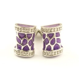 Warm Purple Fashion Titanium Cufflinks