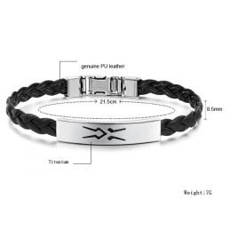 Quality And Quantity Assured Female Titanium Pu Bangle