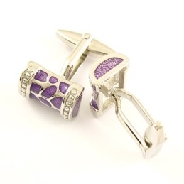 Warm Purple Fashion Titanium Cufflinks