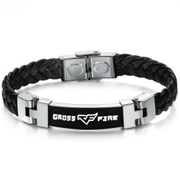 Reliable Reputation Titanium Leather Bangle