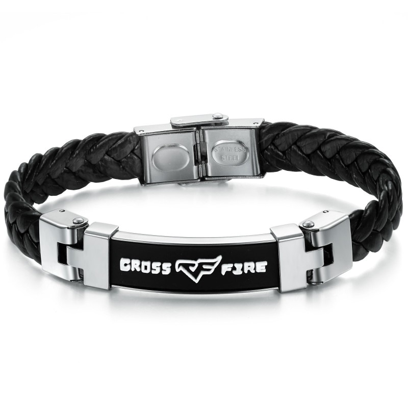 Reliable Reputation Titanium Leather Bangle Reliable Reputation Titanium Leather Bangle