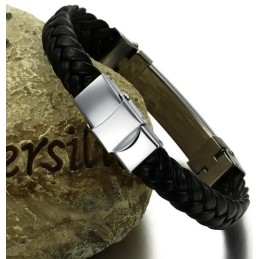 Reliable Reputation Titanium Leather Bangle