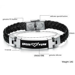 Reliable Reputation Titanium Leather Bangle