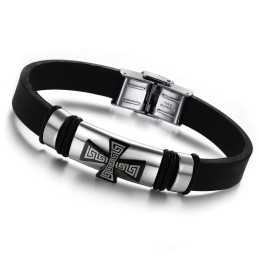 Excellent Quality Male Titanium Silicone Bangle