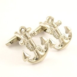 Exquisite Titanium Anchor Cufflinks