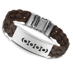 Complete In Specifications Brown Titanium Bangle