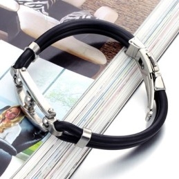 Wide Varieties Titanium Silicone Bangle